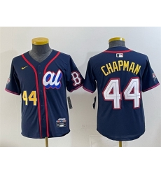 Youth American League 44 Aroldis Chapman Navy 2025 All Star Edition Limited Stitched Baseball Jersey