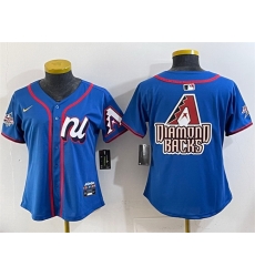 Youth National League Arizona Diamondbacks Team Big Logo Blue 2025 All Star Edition Limited Stitched Baseball Jersey Youth National League Arizona Diamondbacks Team Big Logo Blue 2025 All Star Edition Limited Stitched Baseball Jersey