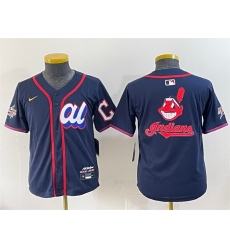 Women American League Cleveland Guardians Team Big Logo Navy 2025 All Star Edition Limited Stitched Baseball Jersey Women American League Cleveland Guardians Team Big Logo Navy 2025 All Star Edition Limited Stitched Baseball Jersey