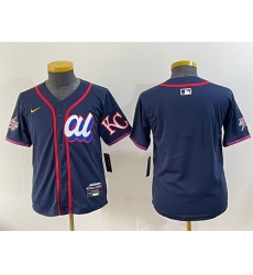 Women American League Kansas City Royals Blank Navy 2025 All Star Edition Limited Stitched Baseball Jersey 