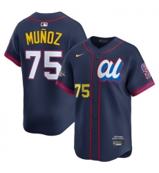 Men American League 75 Andres Munoz Navy 2025 All Star Edition Limited Stitched Baseball Jersey Men American League 75 Andres Munoz Navy 2025 All Star Edition Limited Stitched Baseball Jersey