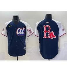 Men American League Boston Red Sox Team Big Logo Navy Alternate 2025 All Star Edition Limited Stitched Baseball Jersey