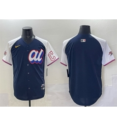 Men American League Cleveland Guardians Blank Navy Alternate 2025 All Star Edition Limited Stitched Baseball Jersey
