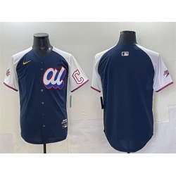 Men American League Cleveland Guardians Blank Navy Alternate 2025 All Star Edition Limited Stitched Baseball Jersey