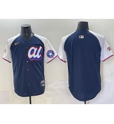 Men American League Houston Astros Blank Navy Alternate 2025 All Star Edition Limited Stitched Baseball Jersey