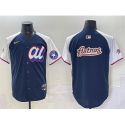 Men American League Houston Astros Team Big Logo Navy Alternate 2025 All Star Edition Limited Stitched Baseball Jersey