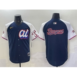 Men American League Texas Rangers Team Big Logo Navy Alternate 2025 All Star Edition Limited Stitched Baseball Jersey