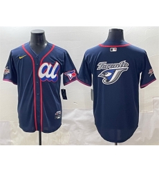 Men American League Toronto Blue Jays Team Big Logo Navy 2025 All Star Edition Limited Stitched Baseball Jersey Men American League Toronto Blue Jays Team Big Logo Navy 2025 All Star Edition Limited Stitched Baseball Jersey
