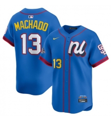 Men National League 13 Manny Machado Blue 2025 All Star Edition Limited Stitched Baseball Jersey Men National League 13 Manny Machado Blue 2025 All Star Edition Limited Stitched Baseball Jersey