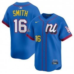 Men National League 16 Will Smith Blue 2025 All Star Edition Limited Stitched Baseball Jersey