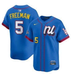 Men National League 5 Freddie Freeman Blue 2025 All Star Edition Limited Stitched Baseball Jersey Men National League 5 Freddie Freeman Blue 2025 All Star Edition Limited Stitched Baseball Jersey