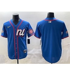 Men National League Chicago Cubs Blank Blue 2025 All Star Edition Limited Stitched Baseball Jersey Men National League Chicago Cubs Blank Blue 2025 All Star Edition Limited Stitched Baseball Jersey