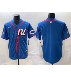 Men National League Cincinnati Reds Blank Blue 2025 All Star Edition Limited Stitched Baseball Jersey Men National League Cincinnati Reds Blank Blue 2025 All Star Edition Limited Stitched Baseball Jersey