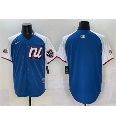 Men National League Milwaukee Brewers Blank Blue Alternate 2025 All Star Edition Limited Stitched Baseball Jersey Men National League Milwaukee Brewers Blank Blue Alternate 2025 All Star Edition Limited Stitched Baseball Jersey