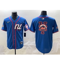 Men National League New York Mets Team Big Logo Blue 2025 All Star Edition Limited Stitched Baseball Jersey 002 Men National League New York Mets Team Big Logo Blue 2025 All Star Edition Limited Stitched Baseball Jersey 002