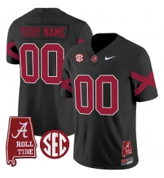 Men Women Youth Alabama Crimson Tide Vapor Limited Custom Jersey V6 Alabama Map All Stitched Black
