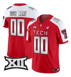 Men Women Youth Texas Tech Red Raiders 2024 Patrick Mahomes Symbol Vapor Limited Custom Jersey All Stitched Red Alternate