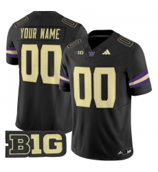 Men Women Youth Washington Huskies 2024 Vapor Limited Custom Jersey V5 All Stitched Black