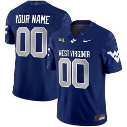 Men Women Youth West Virginia Mountaineers 2024 Vapor Limited Custom Jersey V2 All Stitched Navy