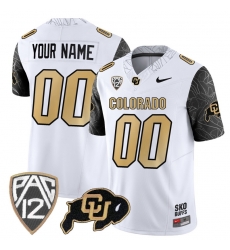 Men Women Youth Colorado Buffaloes Rocky Style Vapor Limited Custom Jersey All stitched Black Sleeves