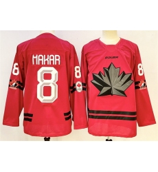 Men Canada Hockey 8 Cale Makar Red Stitched Jersey Men Canada Hockey 8 Cale Makar Red Stitched Jersey