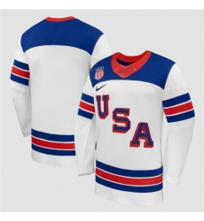 Men's USA Blank White 2026 Stitched Jersey Men's USA Blank White 2026 Stitched Jersey