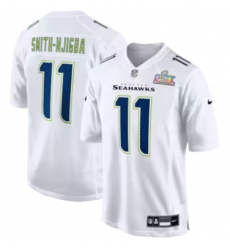 Jaxon Smith-Njigba Seattle Seahawks Nike Super Bowl LX Patch Tundra Fashion Game Jersey White