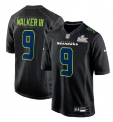 Kenneth Walker III Seattle Seahawks Nike Super Bowl LX Patch Carbon Fashion Game Jersey Black Kenneth Walker III Seattle Seahawks Nike Super Bowl LX Patch Carbon Fashion Game Jersey Black