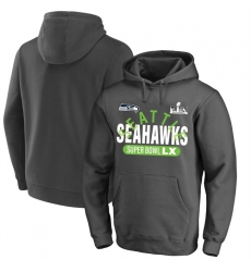 Men Seattle Seahawks Charcoal 2025 Super Bowl LX Big 26 Tall Game Plan Hoodie Men Seattle Seahawks Charcoal 2025 Super Bowl LX Big 26 Tall Game Plan Hoodie