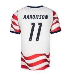 USA 2026 FIFA World Cup Soccer White Jersey Set ( Have Shorts ) Brenden Aaronson #11