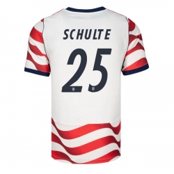 USA 2026 FIFA World Cup Soccer White Jersey Set ( Have Shorts ) Patrick Schulte #25