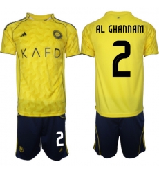 Men Al Nassr 2026 Soccer Jerseys Yellow #2 AL GHANNAM
