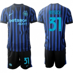 Men Internazionale 2026 Soccer Jerseys BlueBlack #31 BISSECK