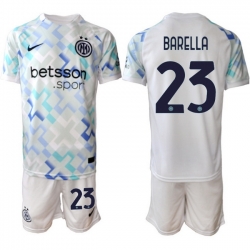 Men Internazionale 2026 Soccer Jerseys White #23 BARELLA